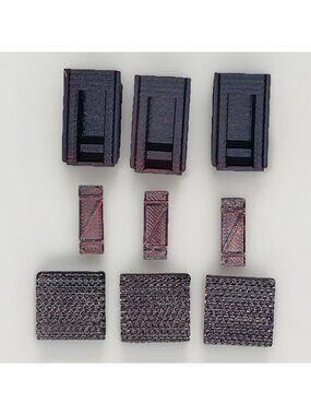 OUTHOUSE RANCH RESTROOMS Modeled in Color N Scale 3D Printed USA 3 PACK